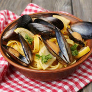 Healthy Mussels with Pasta