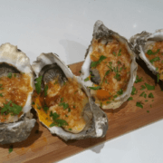 Grilled oysters