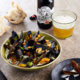 scottish mussels cooked in white beer