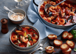 fish & chorizo stew